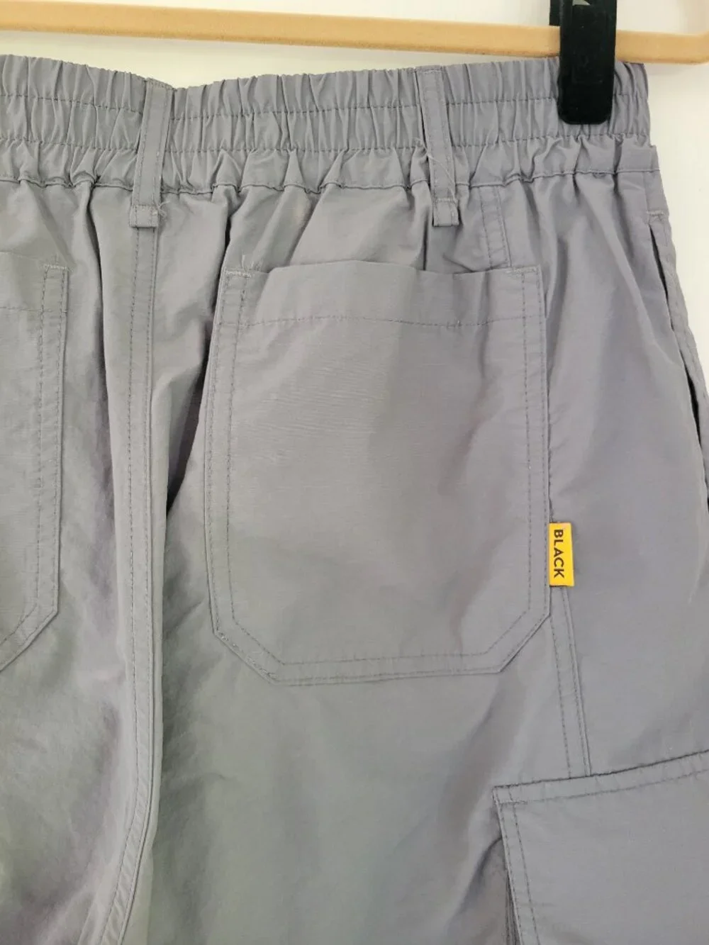 Blacktailor N1 Relaxed Cargo Pants Gray 100% Nylon Streetwear Gorpcore Sz 30